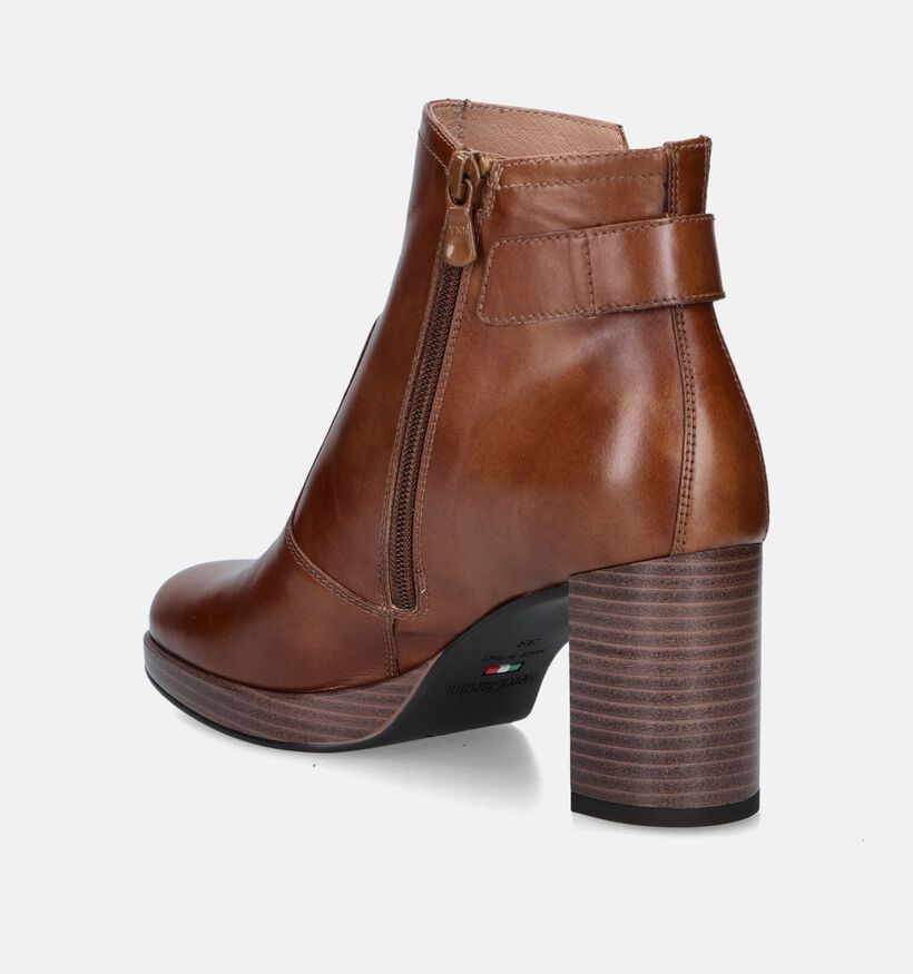 NeroGiardini Bottines avec talon carré en Noir pour femmes (345555)