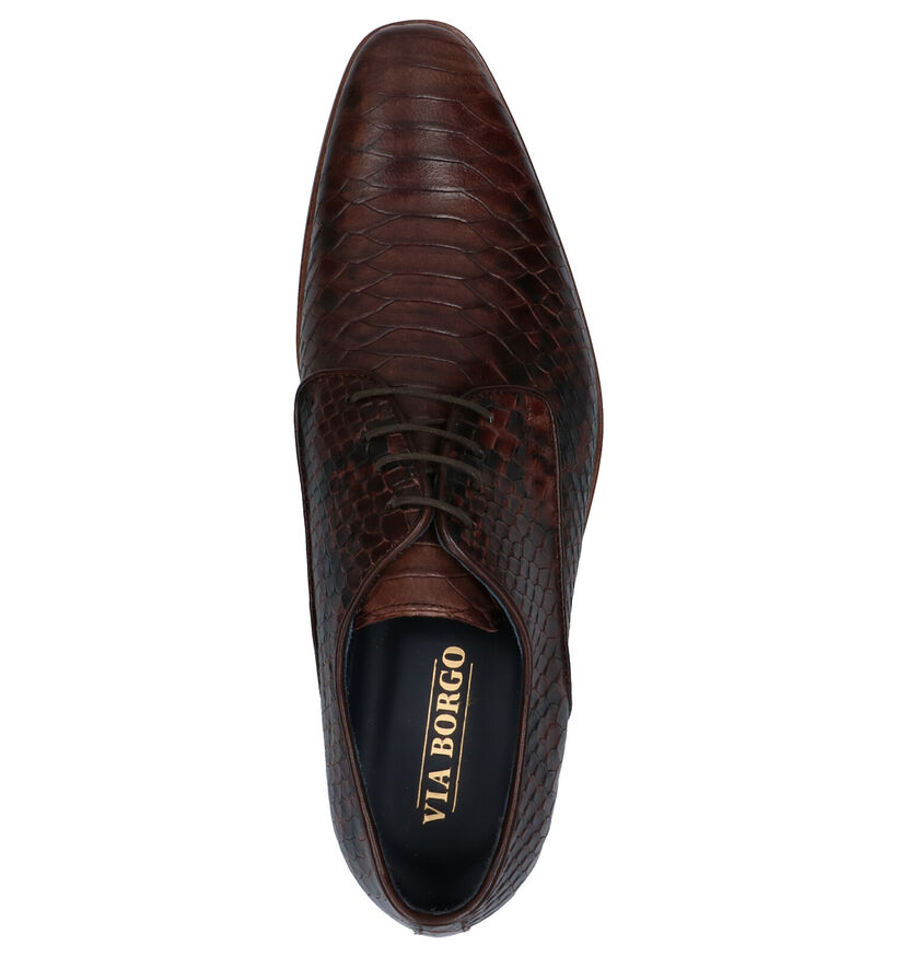 Via Borgo Chaussures classiques en Marron en cuir (273001)