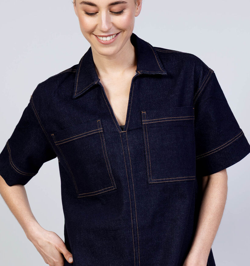 Vila Leva A-Line Robe Denim en Bleu pour femmes (369467)