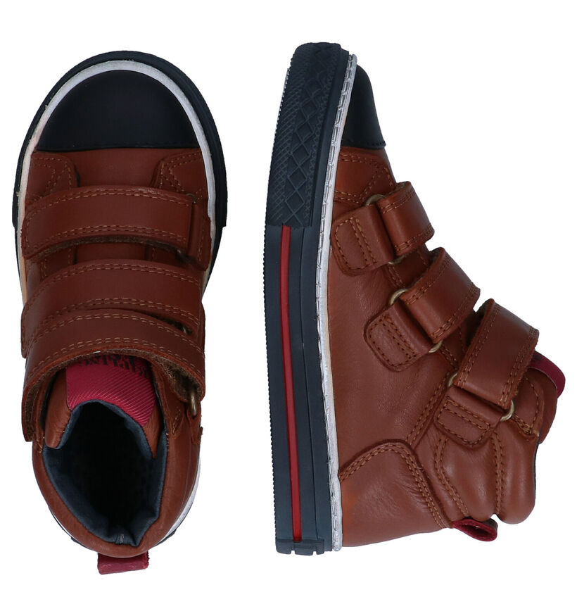 Kipling Cognac Velcroschoenen in leer (298629)