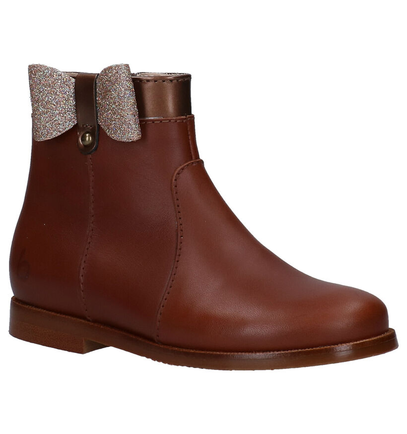 Beberlis Bottes courtes en Cognac en cuir (281119)