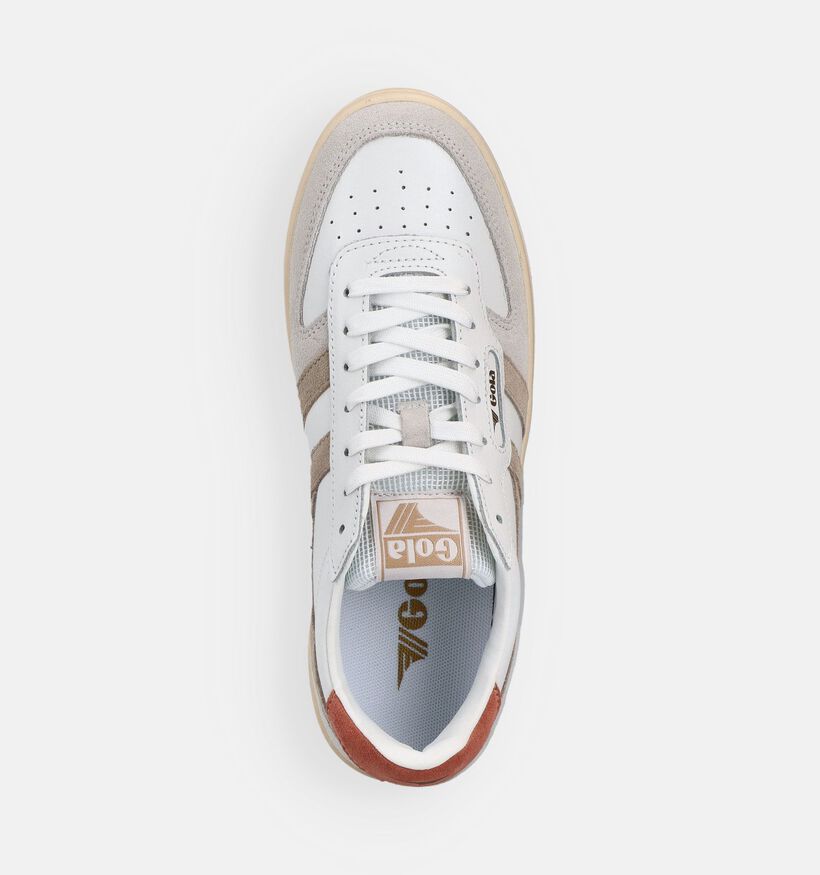 Gola Hawk Witte Sneakers voor dames (368470) - geschikt voor steunzolen