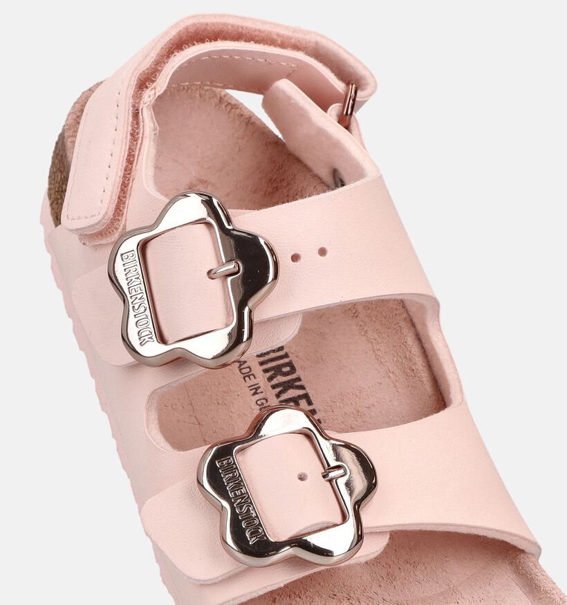 Birkenstock Milano As Flower Lichtroze Sandalen voor meisjes (368272)
