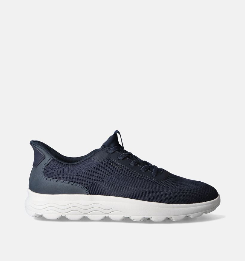 Geox Spherica Plus Blauwe Instappers voor heren (351631) - geschikt voor steunzolen