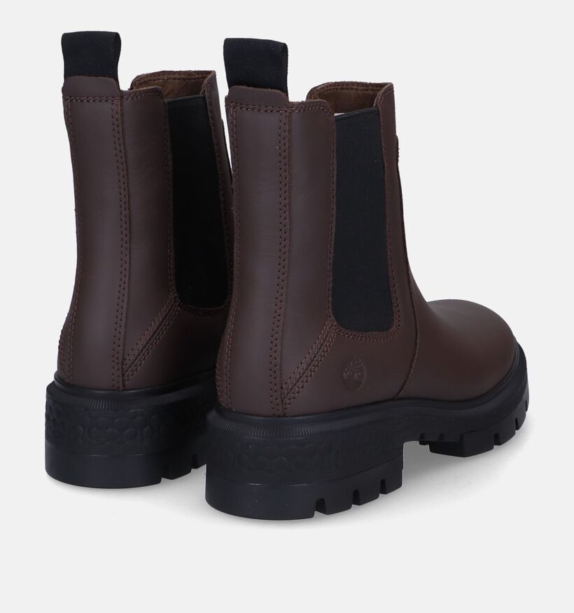 Timberland Cortina Valley Bottines Chelsea en Brun en cuir (313450)