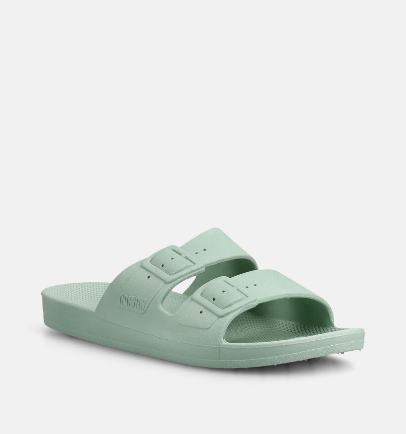 Freedom Moses Original Basic Lichtgroene Slippers voor dames (370848)
