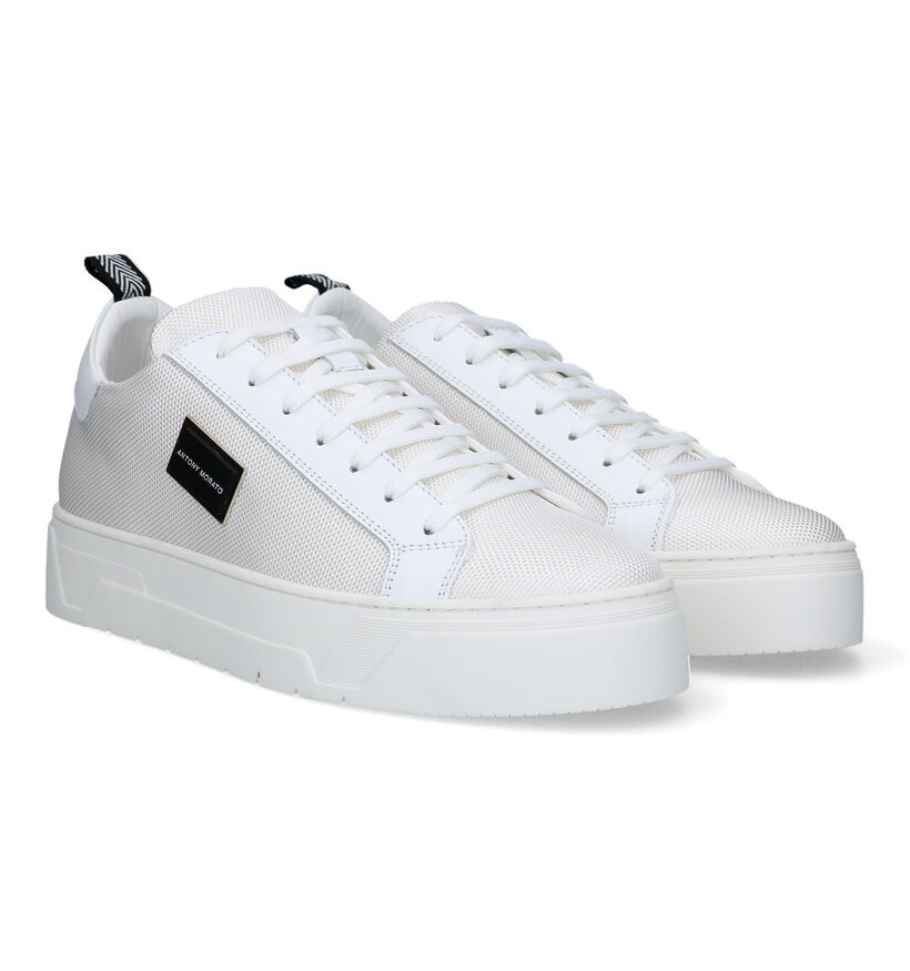 Antony Morato Witte Veterschoenen voor heren (321986) - geschikt voor steunzolen
