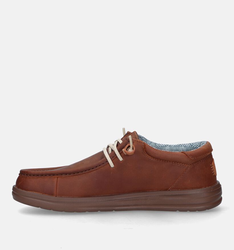 HEYDUDE Wally Grip Cognac Instapper voor heren (330190) - geschikt voor steunzolen