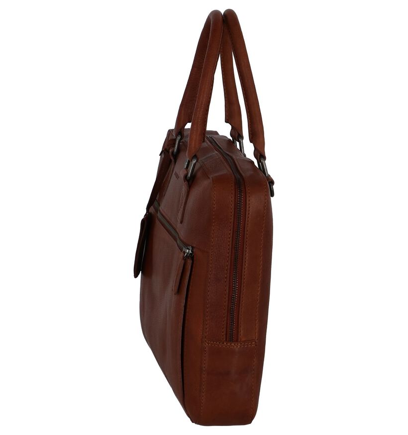 Cognac Laptoptas Burkely Antique Avery in leer (249367)