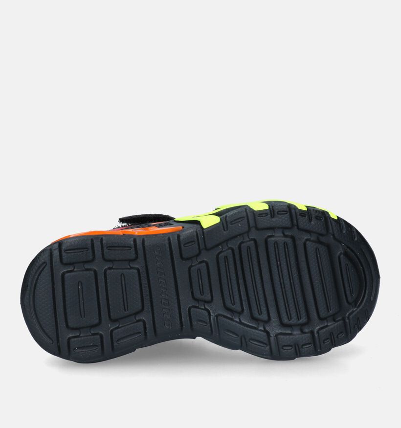 Skechers Flex Glow Bolt Zwarte Sneakers voor jongens (327974)