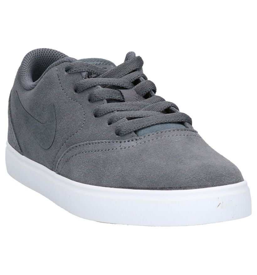 Nike SB Check Blauwe Sneakers in daim (261661)