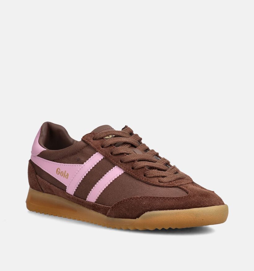 Gola Tornado Baskets casual en Marron pour femmes (368319) - pour semelles orthop&eacute;diques