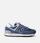 New Balance ML 574 Baskets basses en Bleu pour hommes (358623) - pour semelles orthopédiques