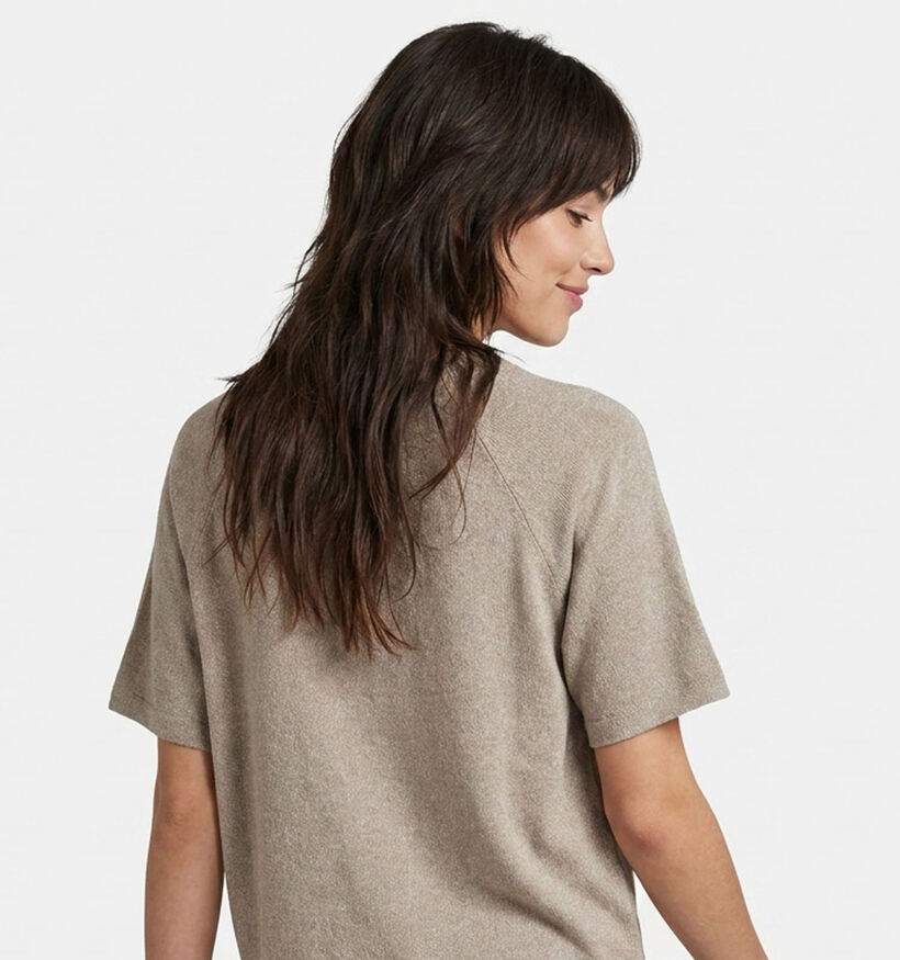 Pieces Bree Beige T-shirt voor dames (378372)