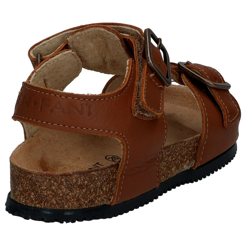 Enfant Sandales en Cognac en cuir (288899)