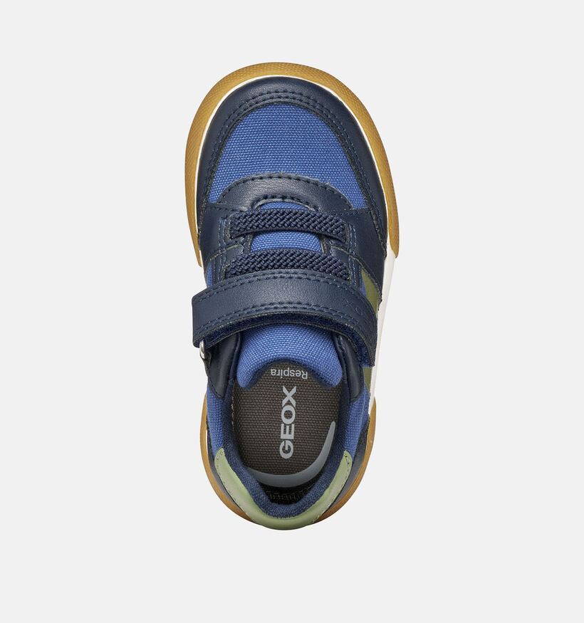 Geox Gisli Baskets pour b&eacute;b&eacute; en Bleu fonc&eacute; pour gar&ccedil;ons (368451) - pour semelles orthop&eacute;diques