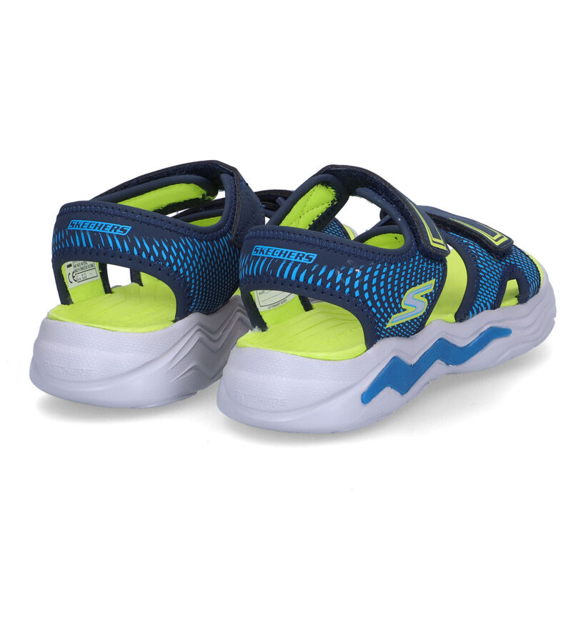 Skechers Erupters Blauwe Sandalen voor jongens (302935)