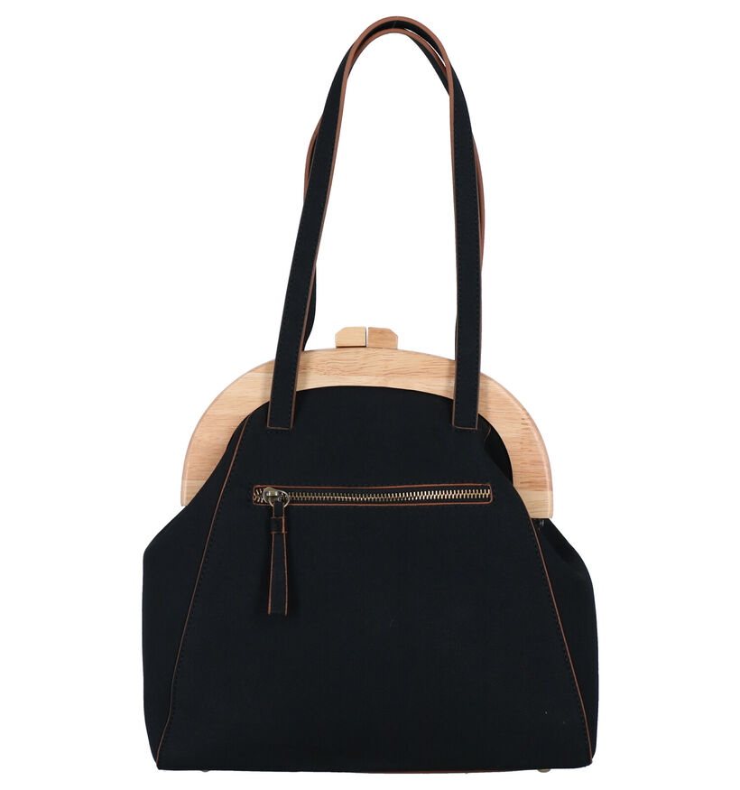 Woomen Iris Vegan Sac à bandoulière en Noir en textile (288721)