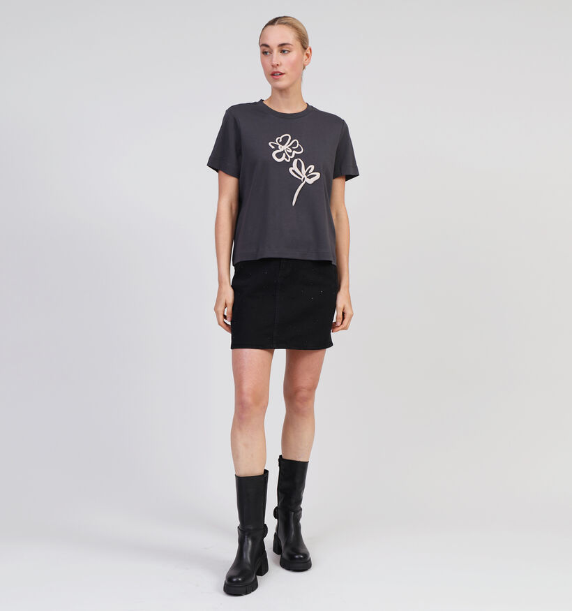 Vero Moda Caya Mette Grijs T-shirt voor dames (349067)