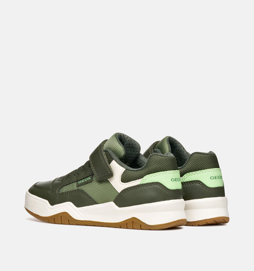 Geox Perth Groene Sneakers voor jongens (368419) - geschikt voor steunzolen
