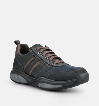 Xsensible Stretchwalker Low Sneakers Taupe/Blauw