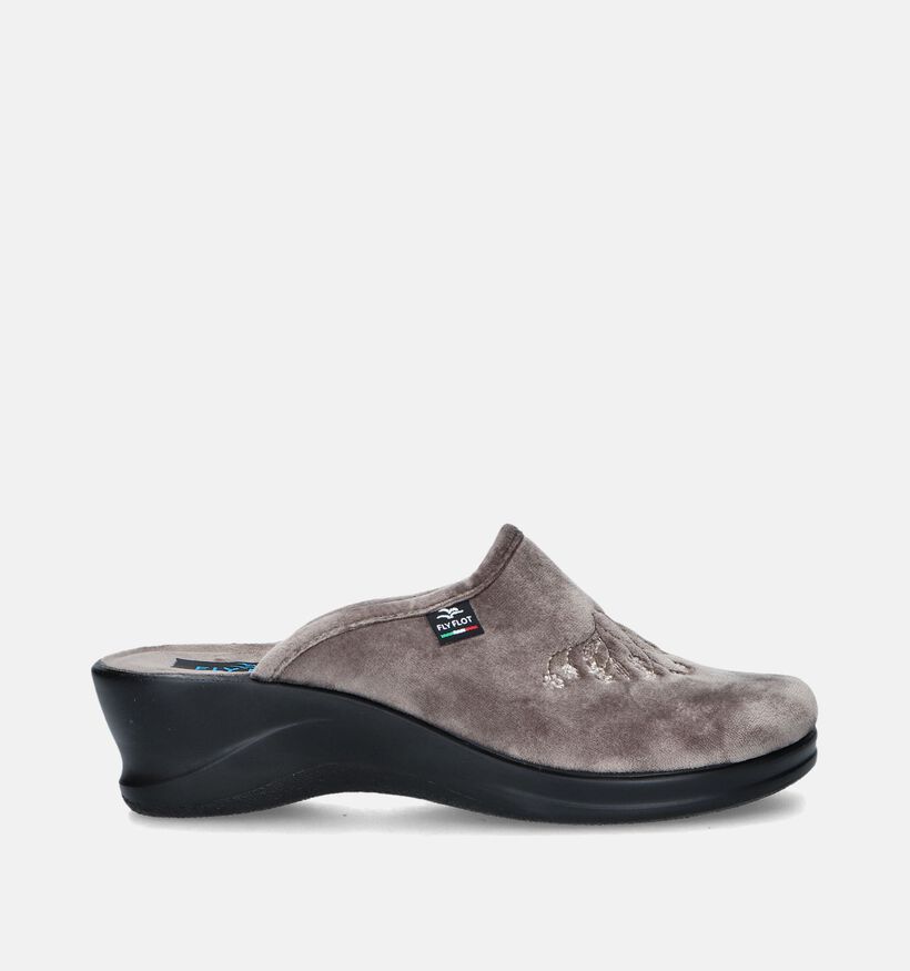 Fly Flot Pantoufles ouvertes en Taupe pour femmes (348462)
