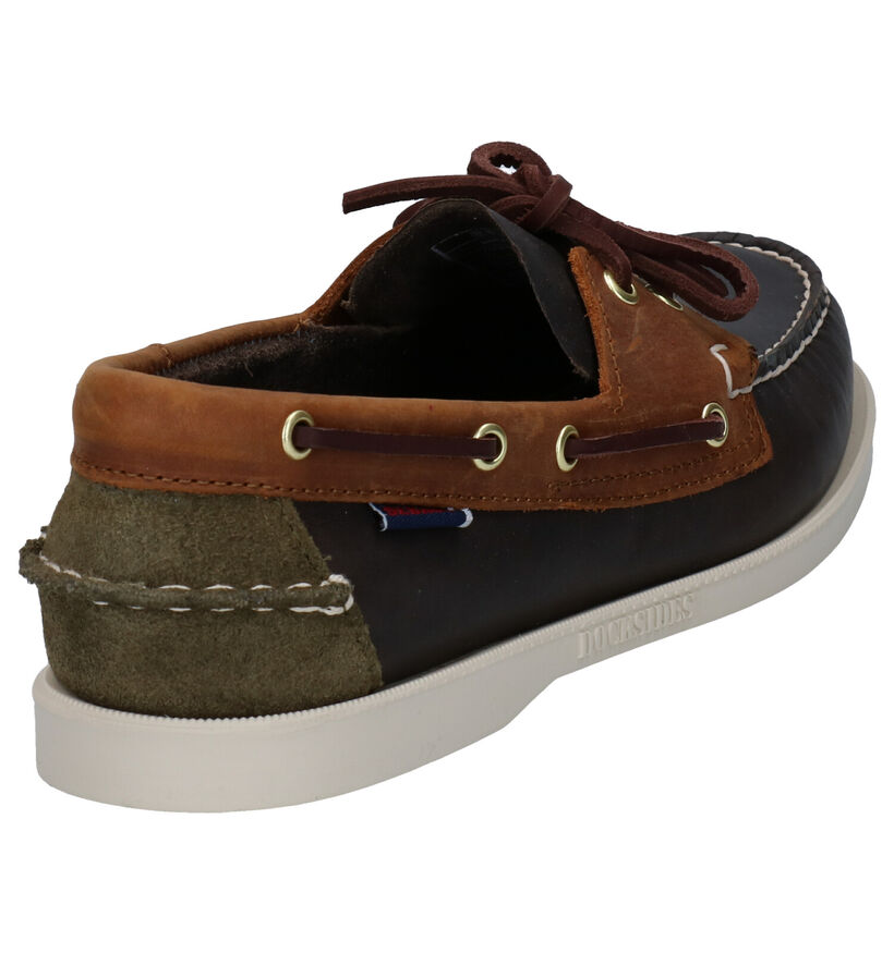 Sebago Dockside Chaussures bateau en Marron en cuir (287483)