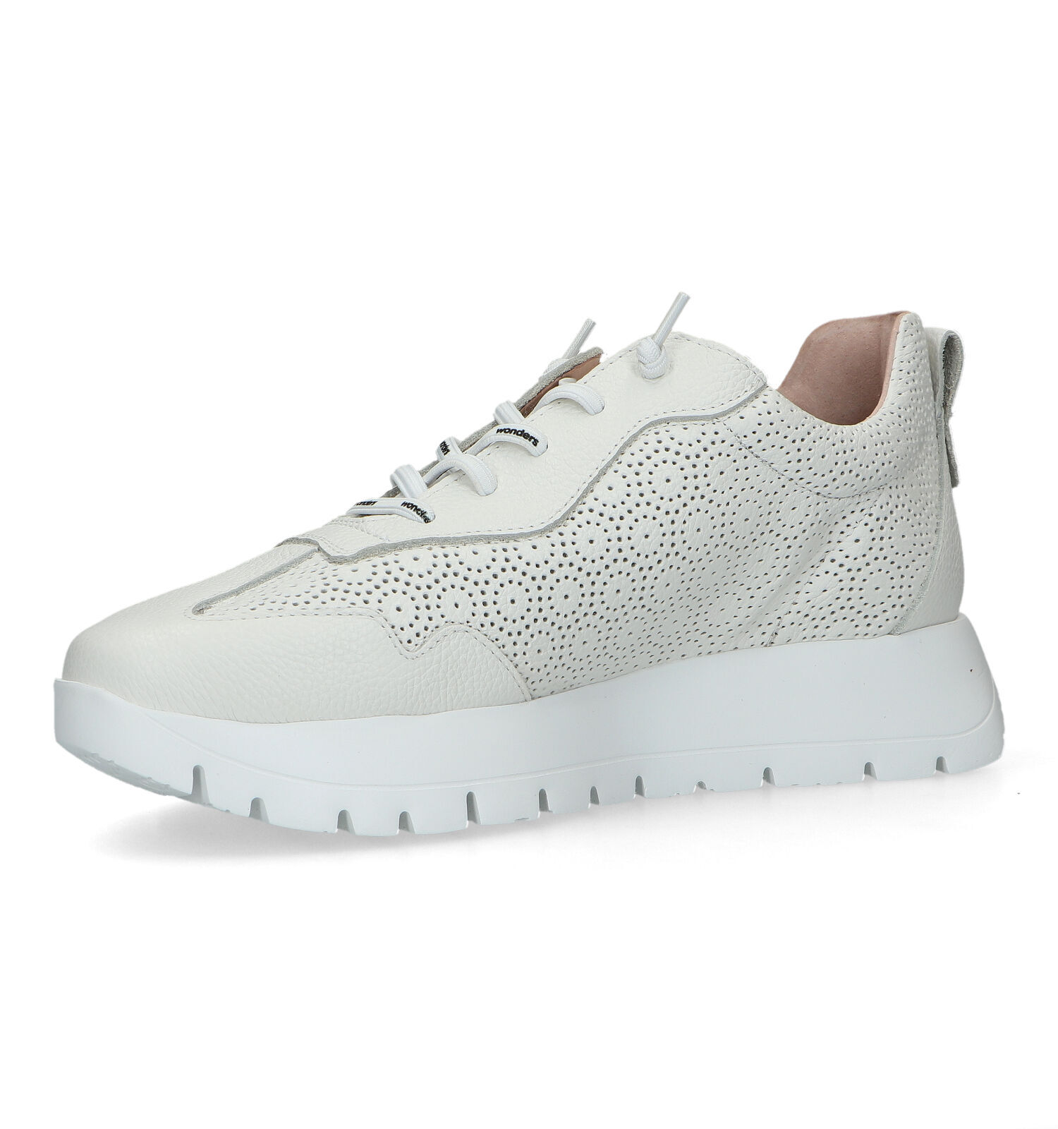 Wonders Witte Veterschoenen Dames Lage schoenen Online op TORFS.BE