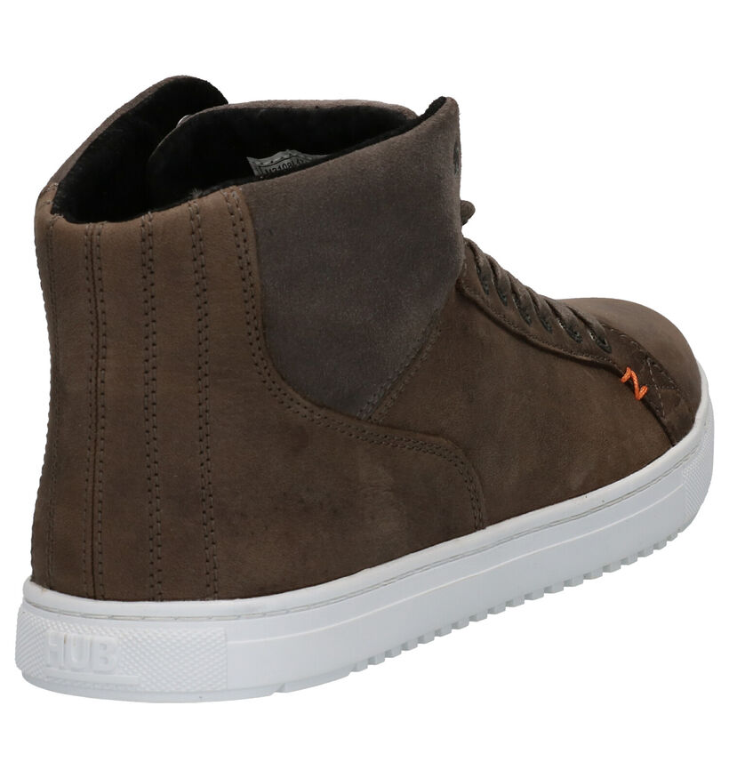 Hub Murrayfield Grijze Sneakers in nubuck (255798)