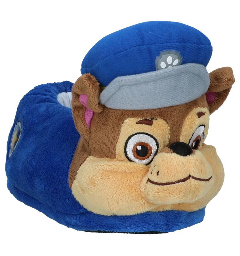 Paw Patrol Pantoufles fermées en Bleu foncé en textile (232442)