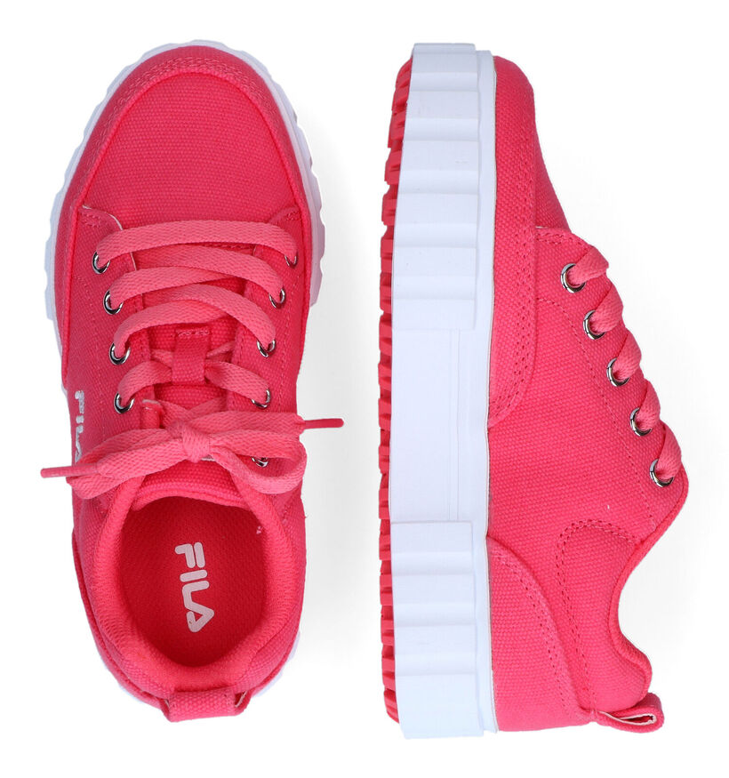 Fila Sandblast Roze Sneakers in stof (302774)