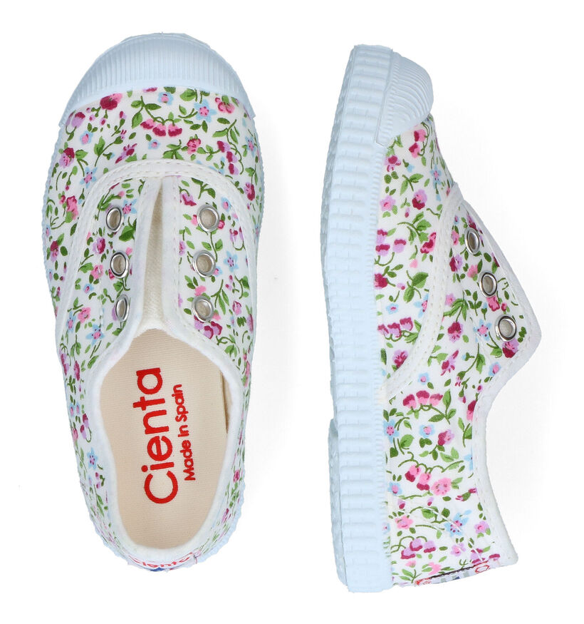 Cienta Slip-ons en Blanc pour filles (348702) - pour semelles orthopédiques