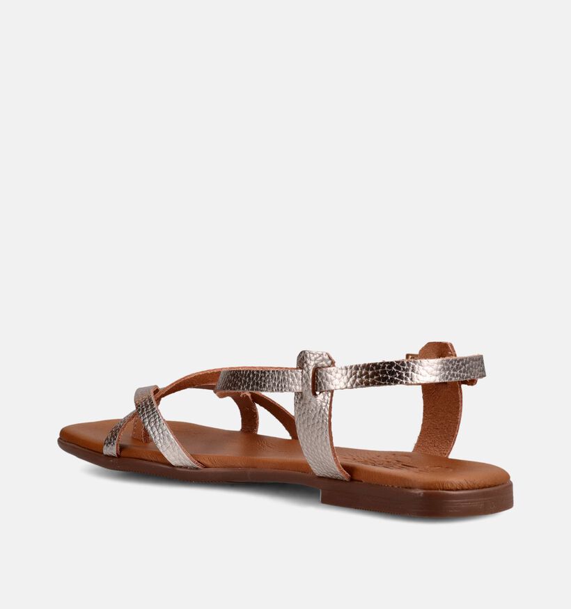 Oh My Sandals Sandales plates en Or pour femmes (373339)