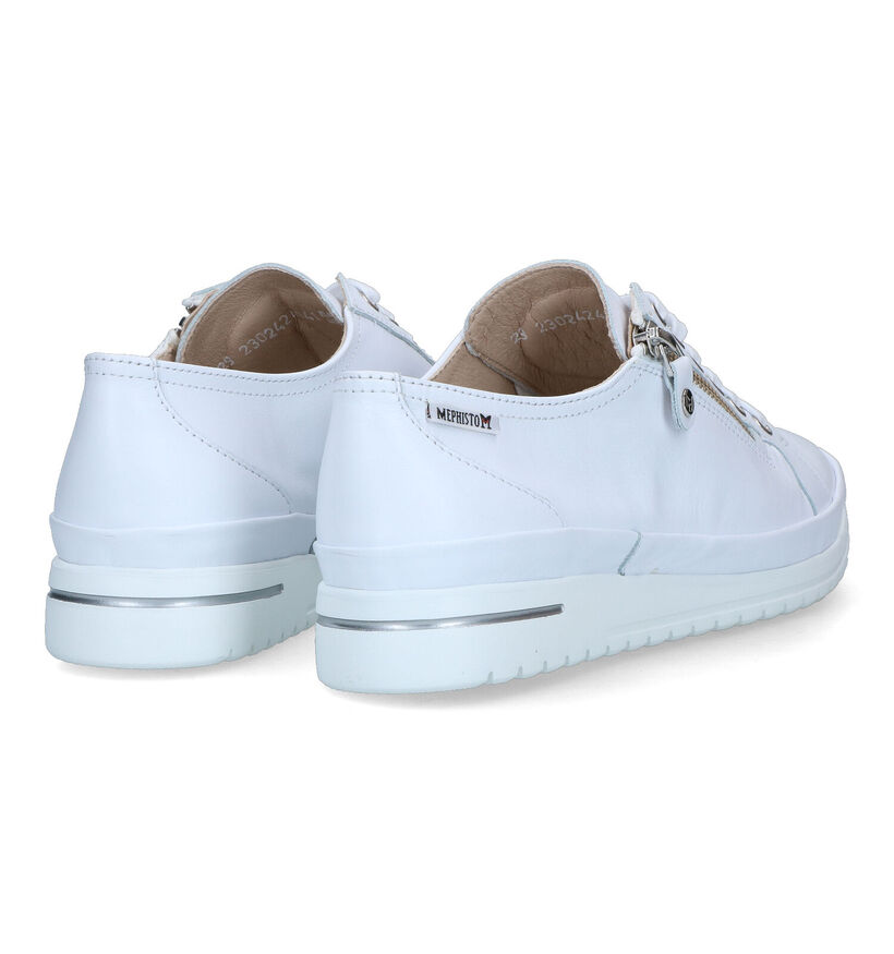 Mephisto June Witte Veterschoenen voor dames (323322) - geschikt voor steunzolen