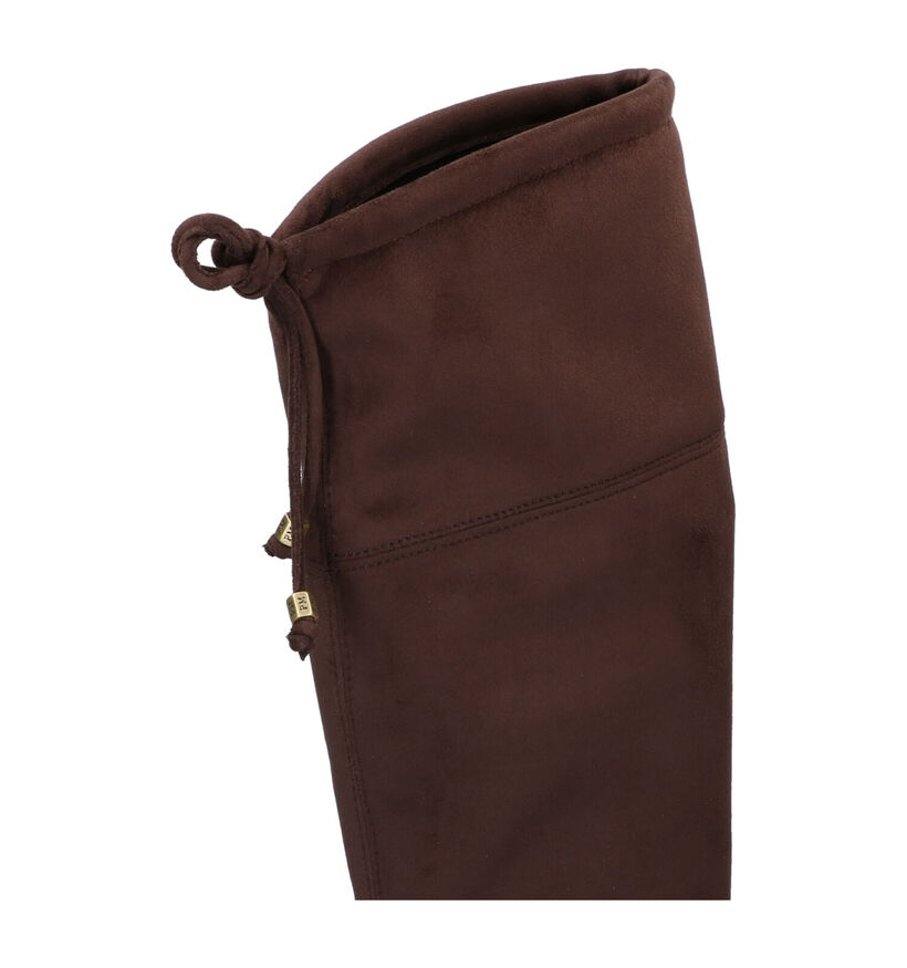 Pedro Miralles Bottes Overknee en Taupe pour femmes (298731)