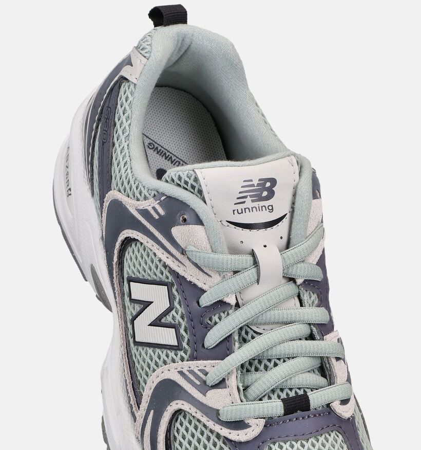 New Balance 530 Baskets basses en Gris pour gar&ccedil;ons (374098) - pour semelles orthop&eacute;diques