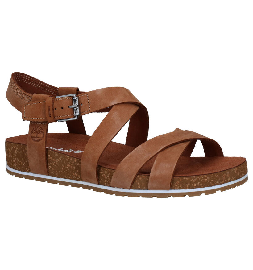 Timberland Malibu Waves Cognac Sandalen in nubuck (267378)