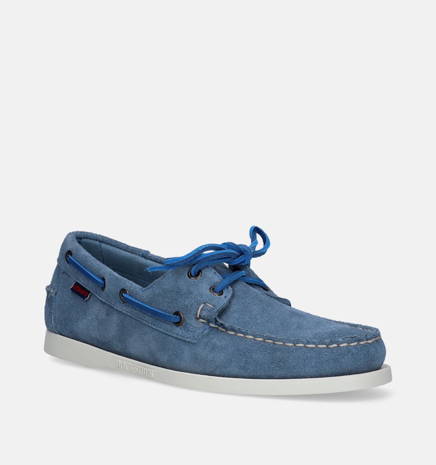 Sebago Dockside Portland Flesh Out Blauwe Bootschoenen Heren Lage schoenen Online op TORFS.BE