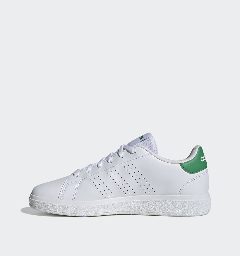 adidas Advantage Base 2.0 Baskets en Blanc pour filles, garçons (350236) - pour semelles orthopédiques