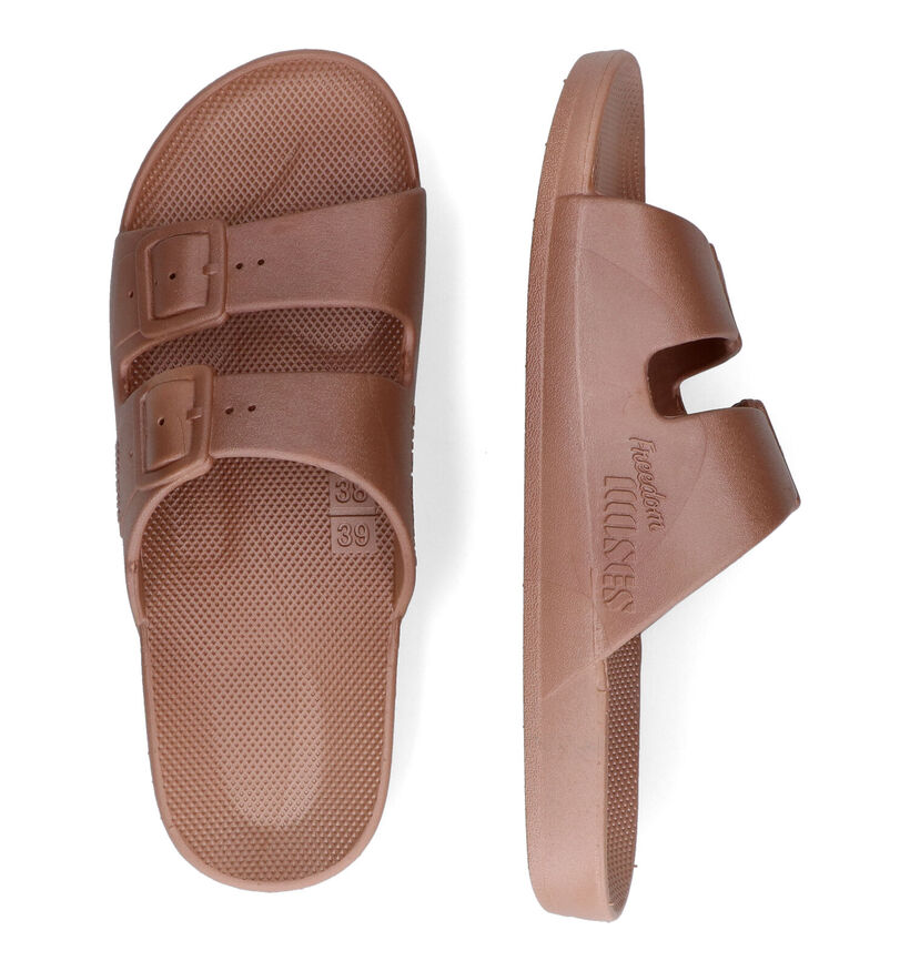 Freedom Moses Fancy Bronzen Slippers voor dames (323018)