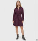 JDY Ulla Ohio Fig Bordeaux Hemdjurk voor dames (379363)