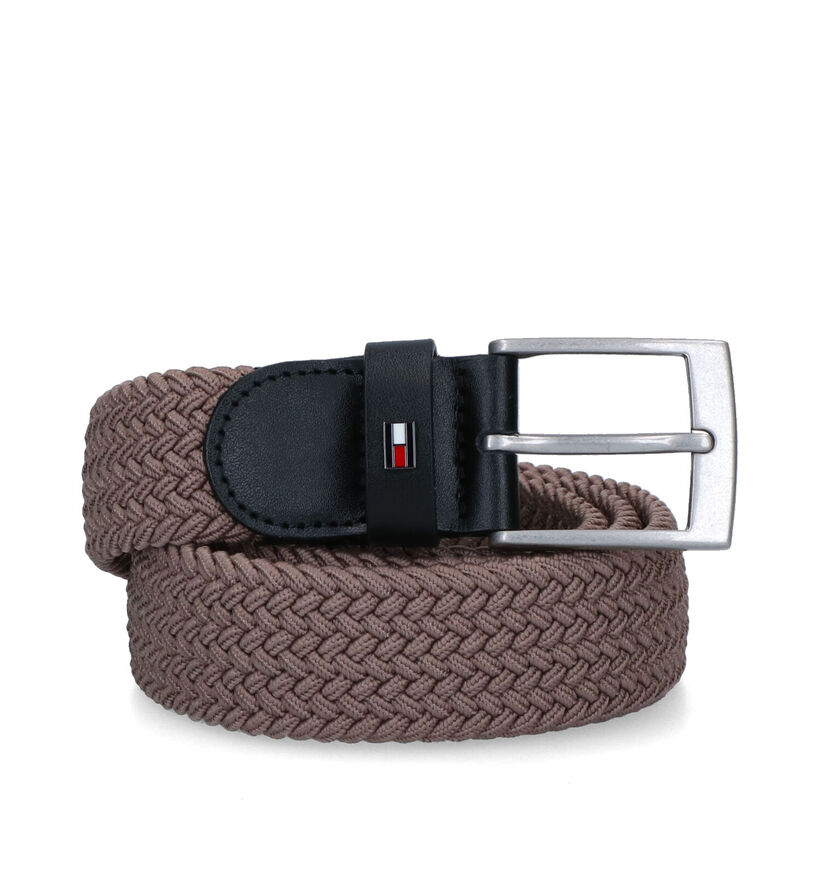 Tommy Hilfiger Aden Elastic Taupe Riem voor heren (311103)