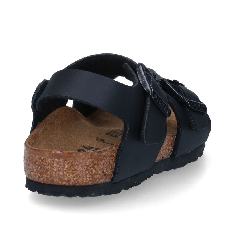 Birkenstock New York  Sandales en Noir pour garçons (338096)