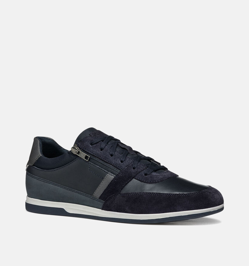 Geox Renan Blauwe Veterschoenen voor heren (351618) - geschikt voor steunzolen