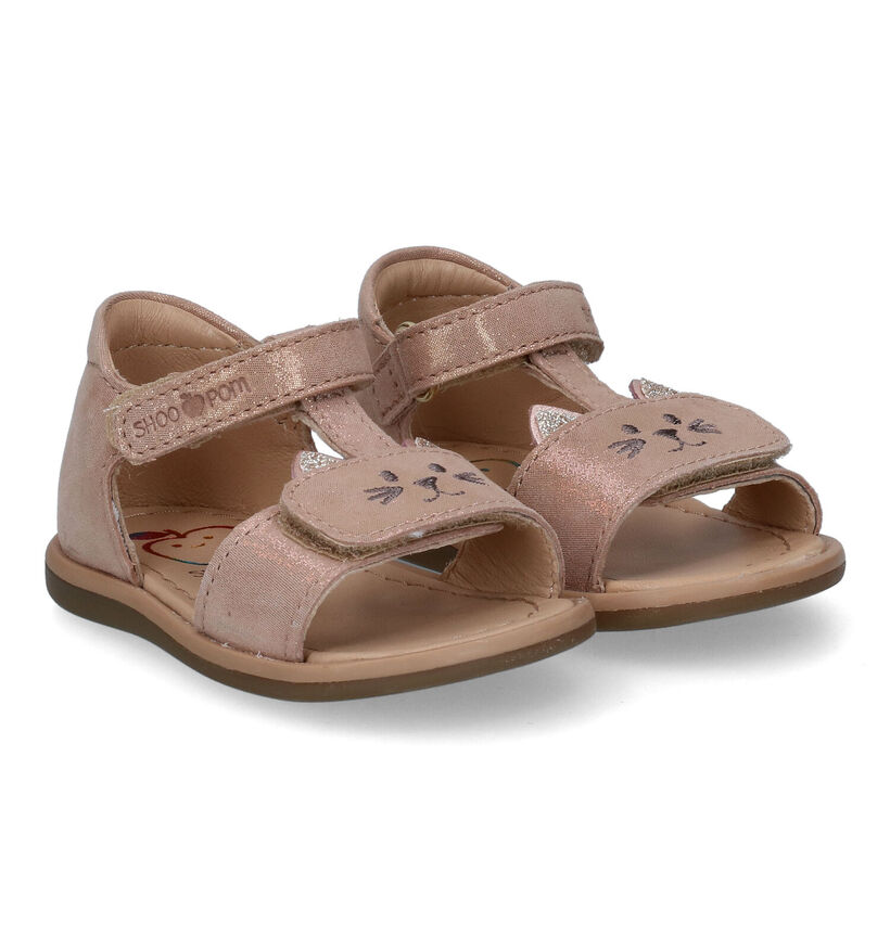 Shoo Pom Titty Miaou Sandales en Or en cuir (288585)