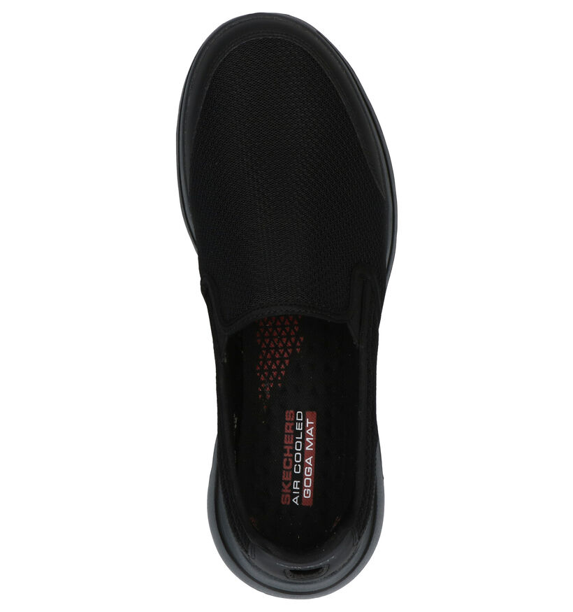 Skechers Go Walk 5 Zwarte Slip-on Sneakers in stof (272829)