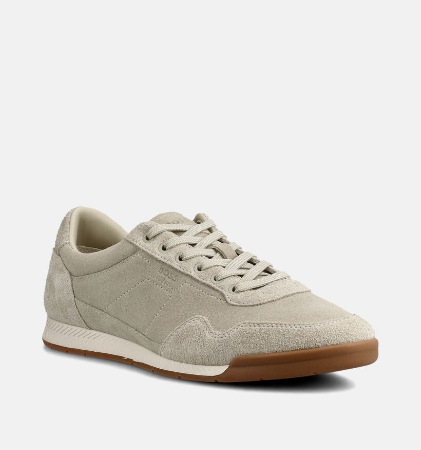 BOSS Chaussures &agrave; lacets en Beige pour hommes (369008) - pour semelles orthop&eacute;diques
