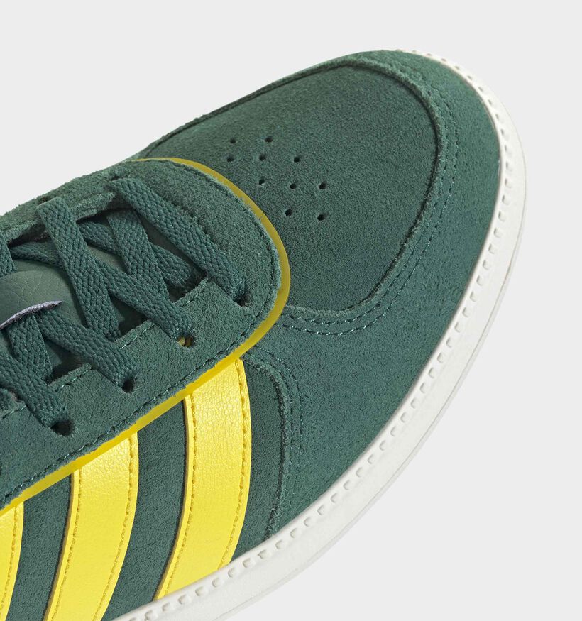 adidas Breaknet Sleek Baskets basses en Vert pour filles (366713) - pour semelles orthop&eacute;diques