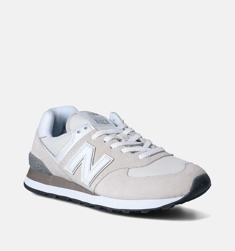 New Balance WL574 Baskets sportives en Blanc pour femmes (359233) - pour semelles orthopédiques