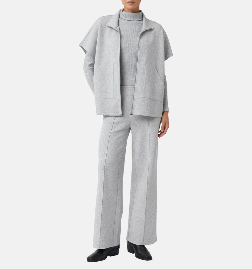 comma Lichtgrijze Geklede Broek voor dames (364869)